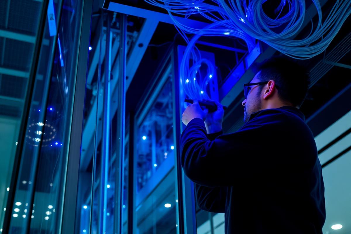 Instalación de fibra in-building